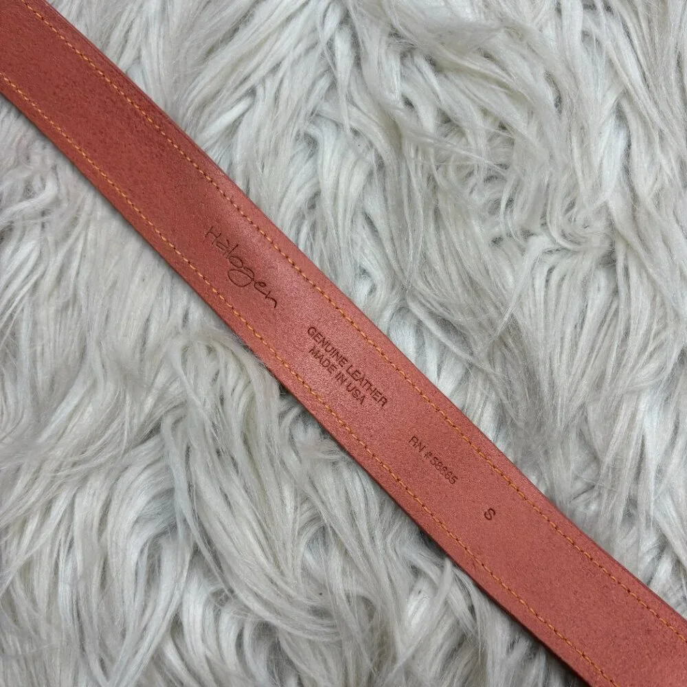 Halogen Women's Pink Leather‎ Waist Belt